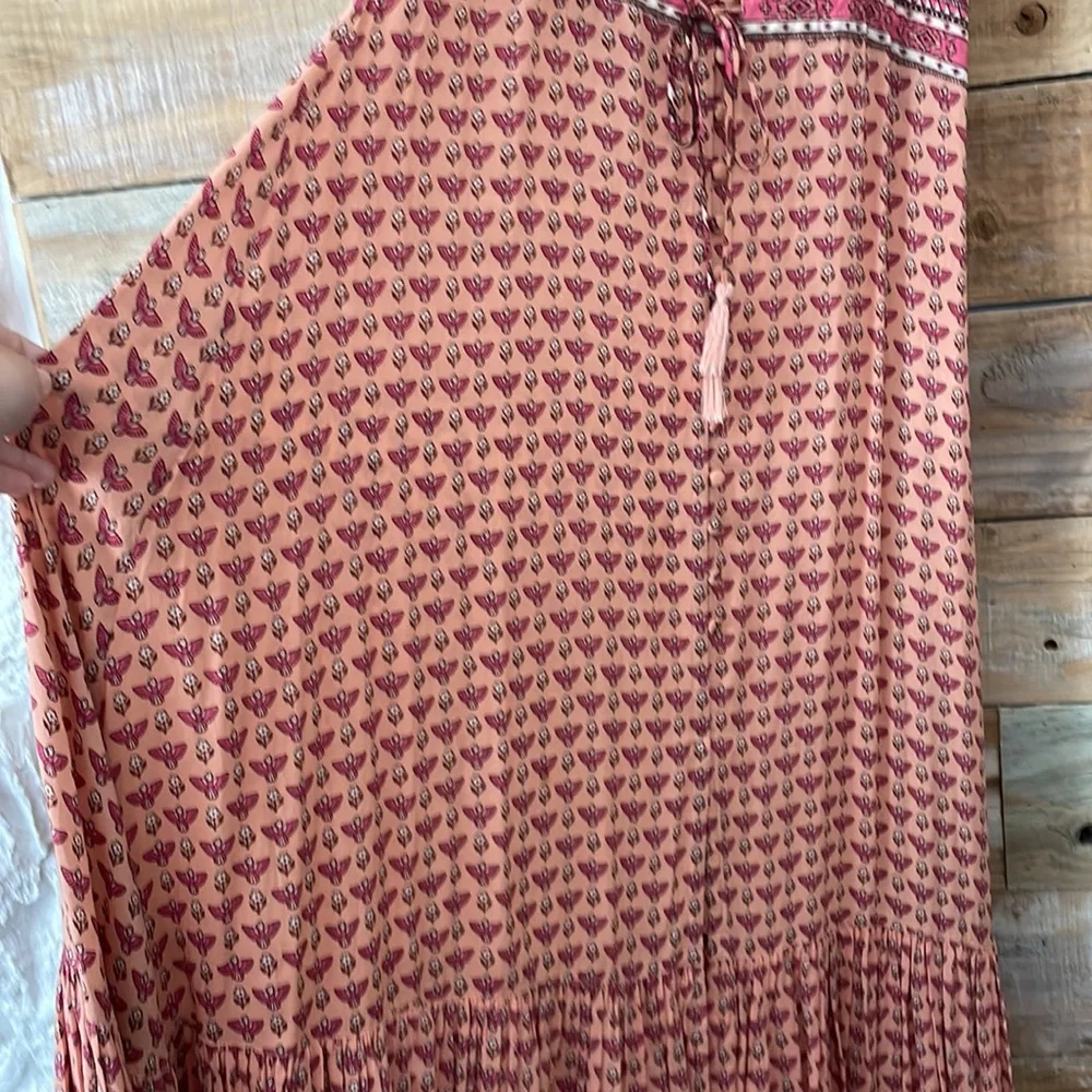 Spell Pink Boho Maxi Dress with Border Print - Picture 6 of 10